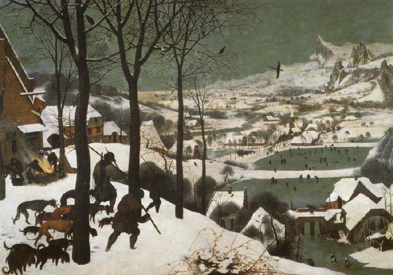 Pieter Bruegel Hunters in the snow oil painting picture